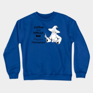 Coffee and Spells (Wizard Edition) Crewneck Sweatshirt